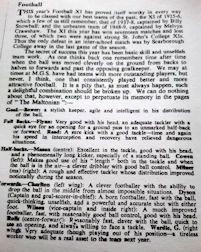 1952 Malton Grammar School Football XI