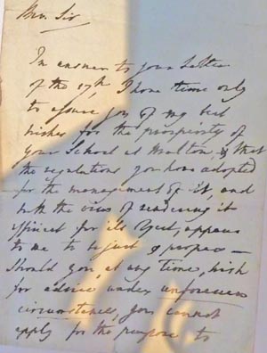 Letter from Archbishop of York to William Pound