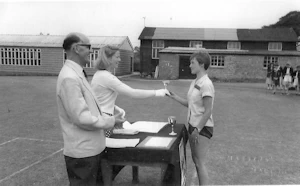 Katharine Worsley at sports day.